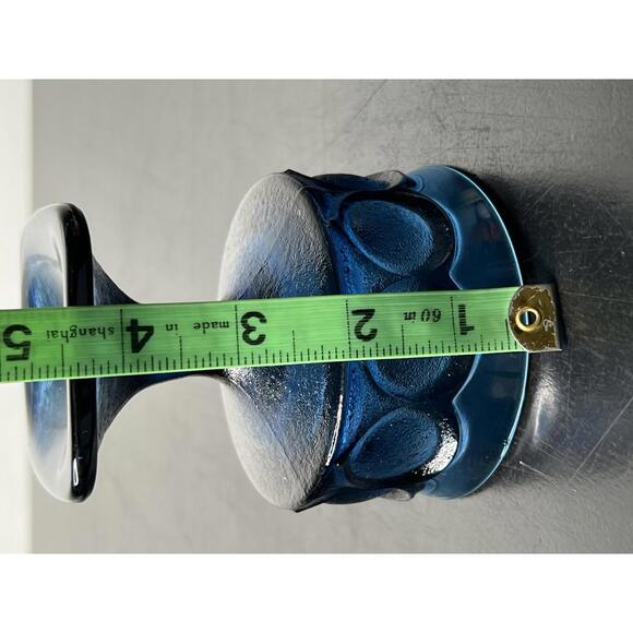 Mid Century Modern Vintage Noritake Cobalt Blue Spotlight Dessert Goblets (2) - Picture 5 of 7